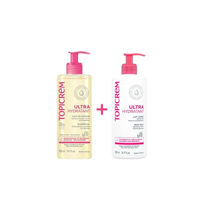 TOPICREM DUO LAIT+GEL DOUCH 500ML