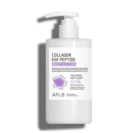 Aplb Lait Corporelle Rafermissant au Peptide de Collagène EGF sans Parfum Peau Sensible 300 ml