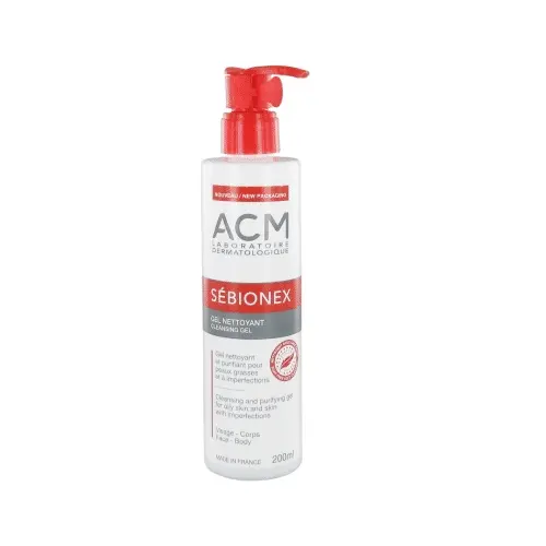 [3760095250274] Acm Laboratoire Sébionex Gel Nettoyant Peaux Grasses et à Imperfections 200 ml